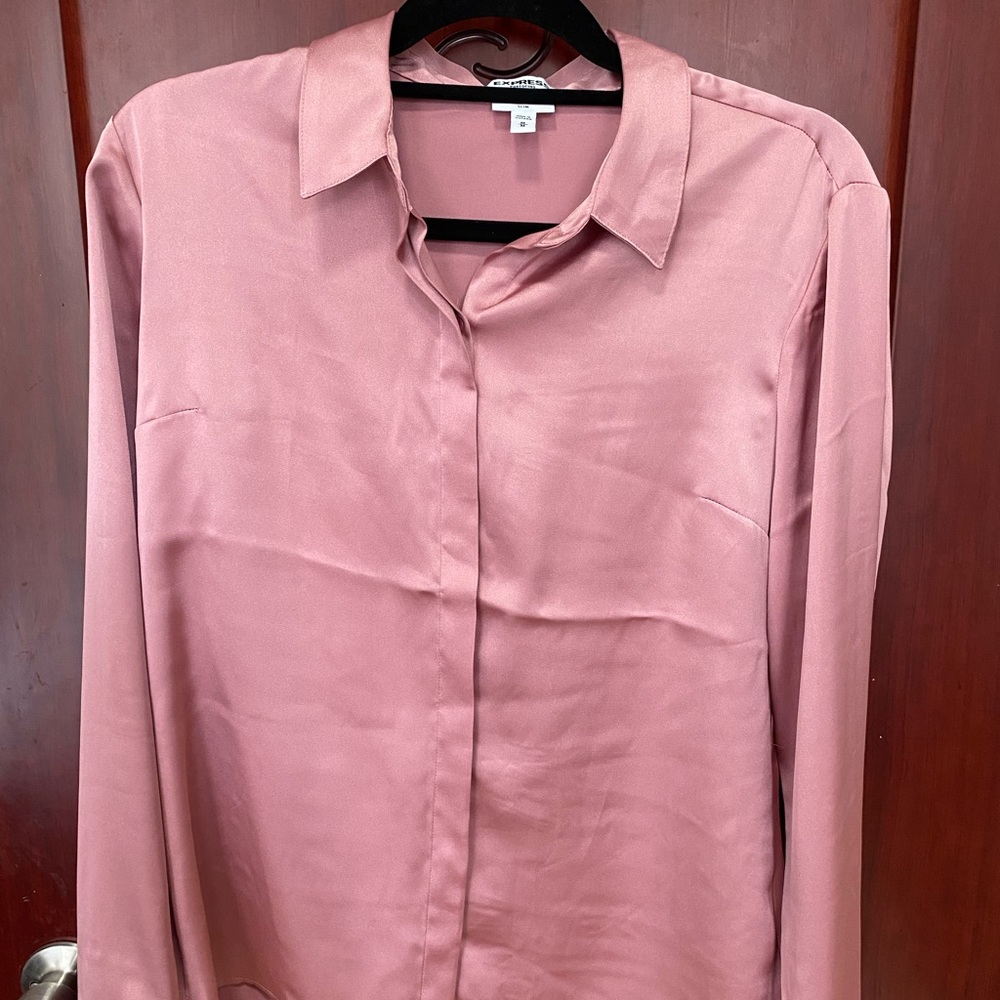 Satin Slim Portofino Shirt Express